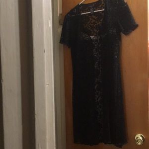 Black lace dress